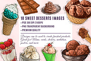 Ice Cream Watercolor Illustration, an Object Graphic by RMPL.std (Thumbnail 4 of 4)