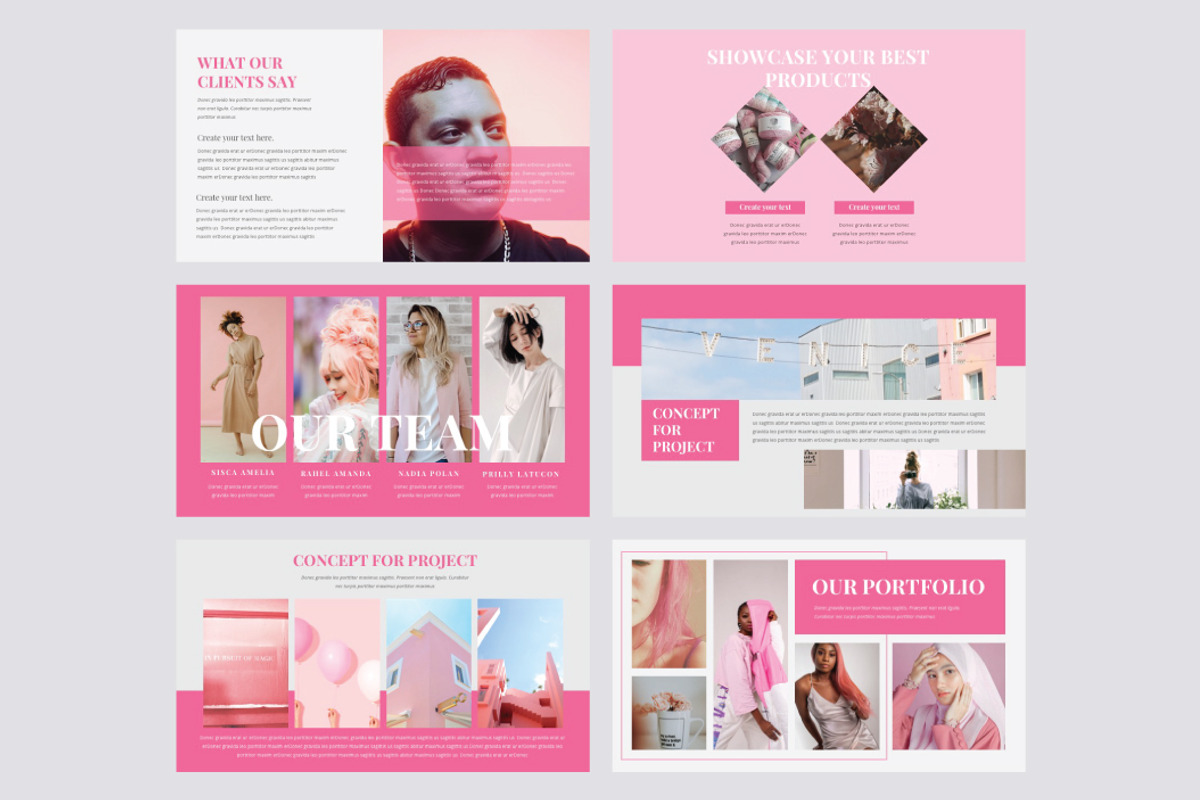 FASHION SHOW - Google Slide Template, a Presentation Template by Shafura