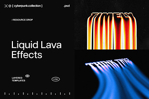Liquid Lava Text Effects, a Layer Style Add-On by Design Squad