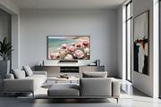 Pink Peonies Coastal Painting, a Background Graphic by Floraphoria (Thumbnail 9 of 9)