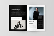 Black White Fashion Magazine Templat, a Magazine Template by UICreative (Thumbnail 4 of 4)