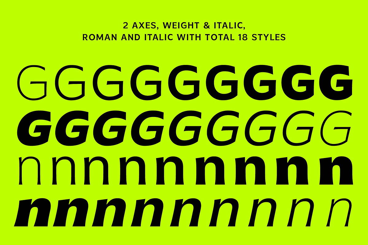 MTC Gilcho Flare - Variable Font, a Sans Serif Font by Martype (Photo 3 of 20)