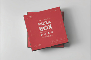 32 Pizza Box Mockup, a Packaging Mockup by DesignRushMarket