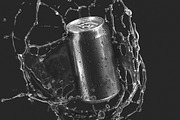 Black 330ml Can With Splash 3D Model, an Object 3D Model by rebrandy (Thumbnail 2 of 7)