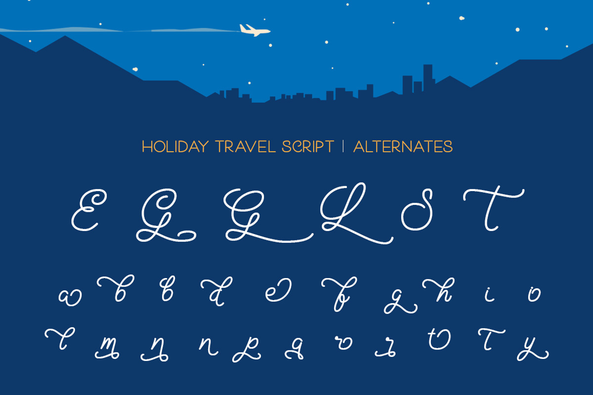 Holiday Travel Font Duo preview 8