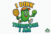 Funny Pickle ball PNG, an Illustration by Craft Nest (Thumbnail 1 of 6)