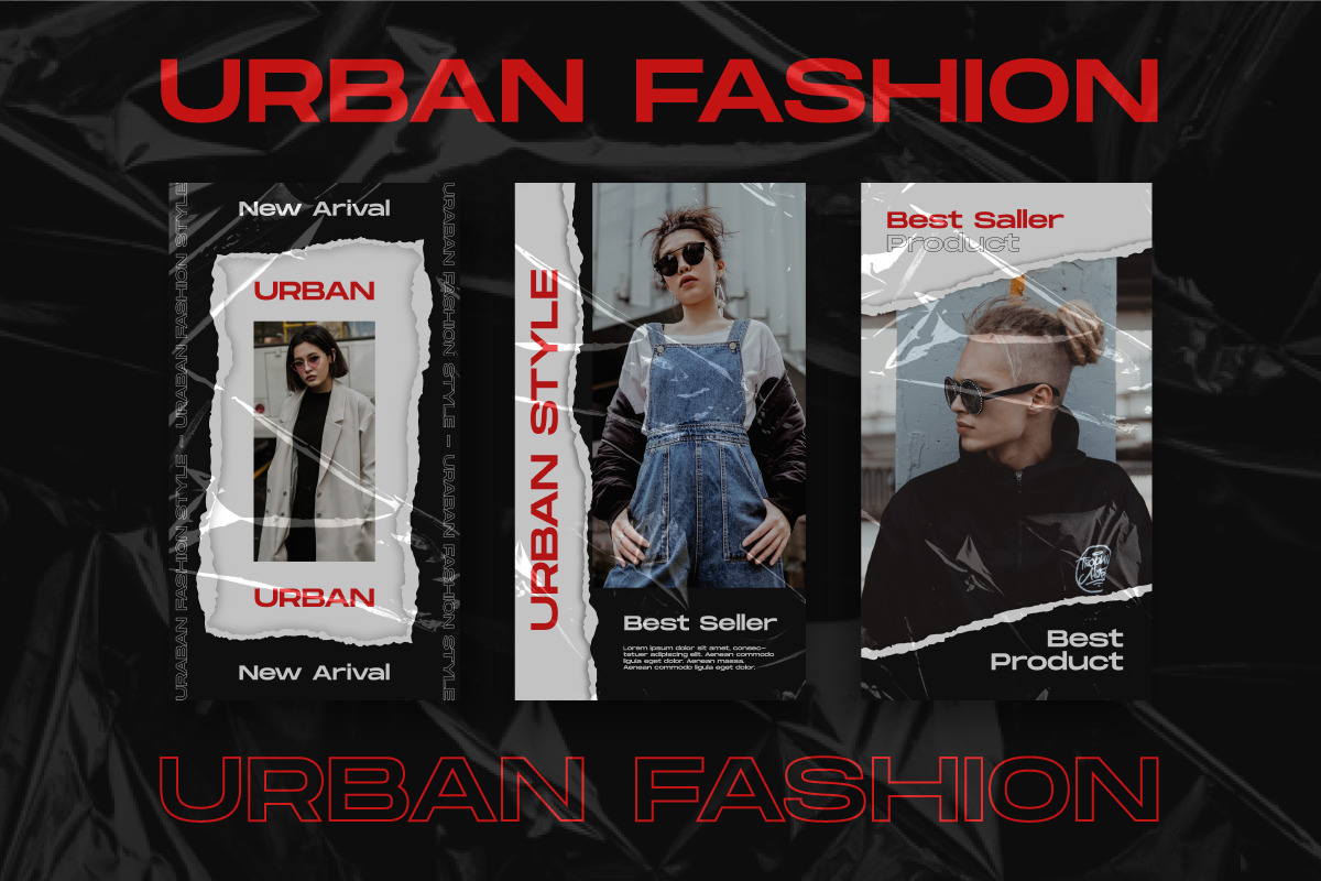 Urban Story & Feed Instagram Templat, a Social Media Template by Inkofert (Photo 9 of 11)