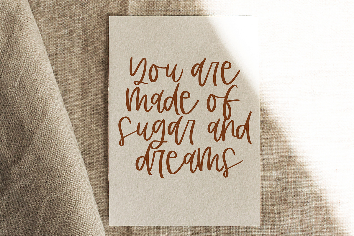 Caramel Espresso | Handwritten Font preview 7