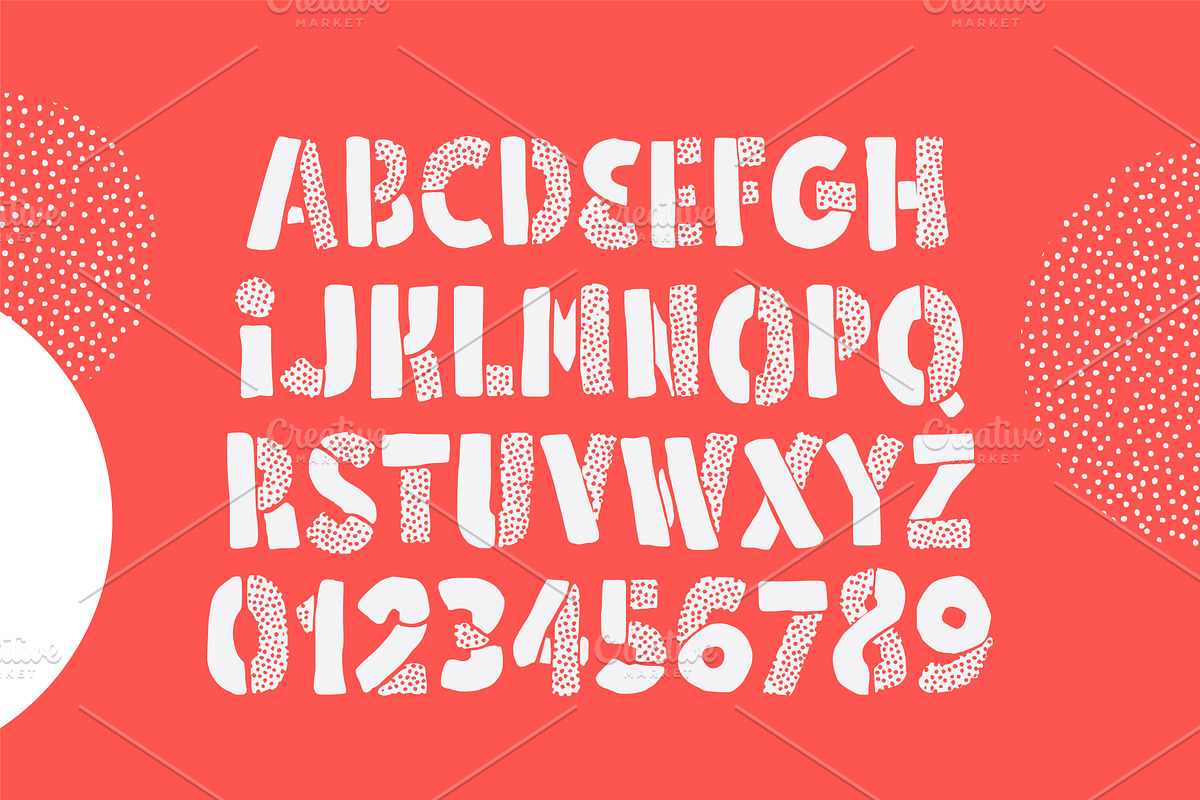 Dotted Font, a Sans Serif Font by Moloko88 (Photo 2 of 6)