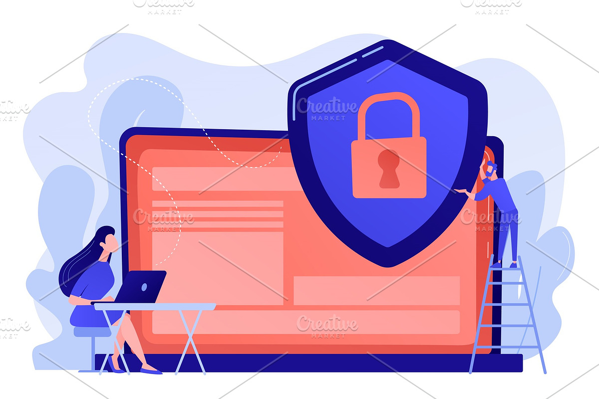 Data privacy concept vector, a Person Illustration by Visual Generation