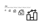 50 Infographic Elements, an Outline Icon by Side Project (Thumbnail 5 of 8)