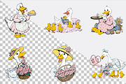 Mama Goose Mother’s Day Clipart Bund, an Illustration by SVGArt (Thumbnail 2 of 9)