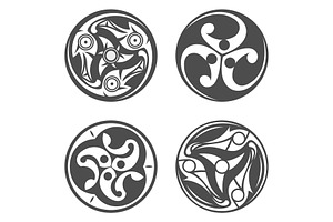 Vector Celtic Spiral Ornament