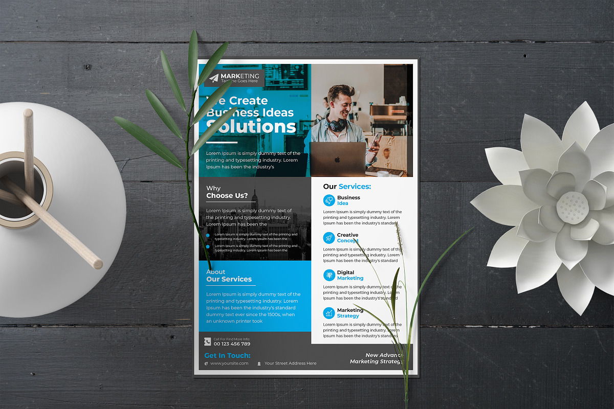 Corporate Theme Business Flyer, a Flyer Template by Graphiexperto (Photo 4 of 6)