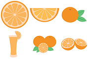 Orange Fruit illustration Set, a Food Illustration by KiddoGlyphs Studio (Thumbnail 3 of 4)