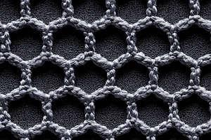 Seamless hexagonal Graphene Fabrics lattice structure resembling graphene., a Texture Graphic by Textures & Backgrounds