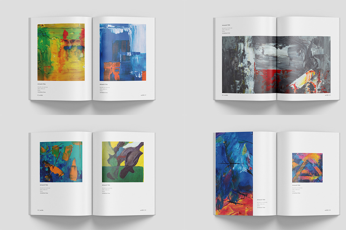 A5 Art Exhibition Catalog, a Magazine Template by Bookrak Graphic Design (Photo 5 of 12)