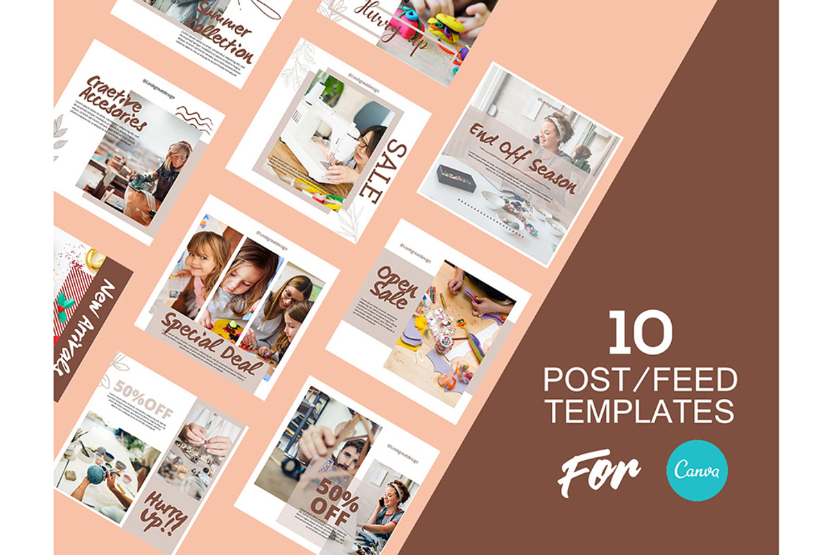 Instagram Post Template For Canva, a Social Media Template by DreamColor (Photo 2 of 5)