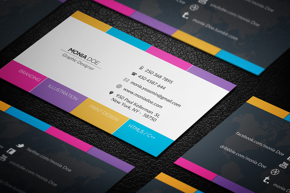 Minimal Corporate Business Card, a Business Card Template by Design_Fx (Photo 3 of 3)