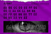 BERINGAS Modern Metal Horror Font, a Blackletter Font by dansdesign (Thumbnail 3 of 8)