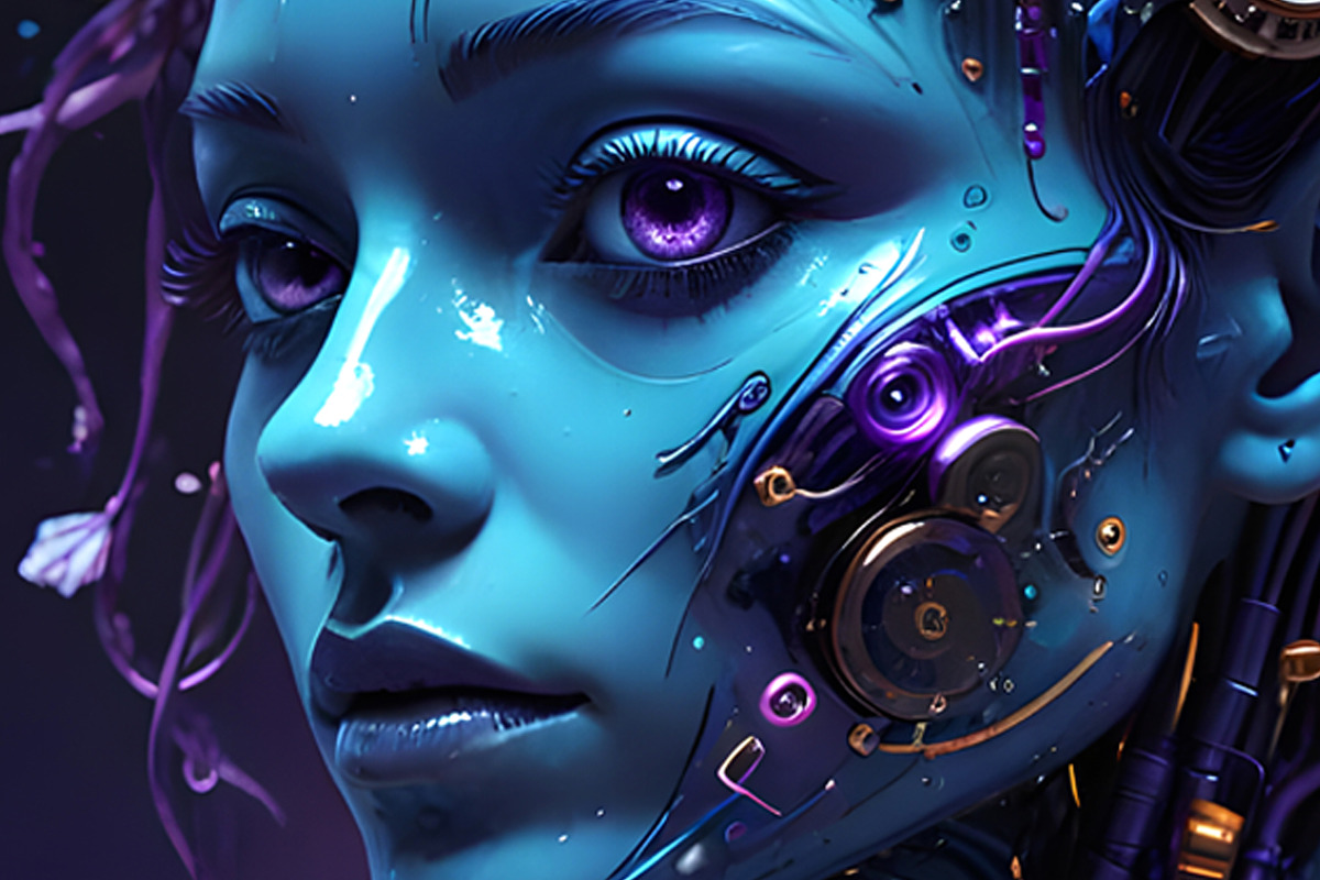 Fantasy Techno Women, a Person Illustration by Sharon Schwalbe (Photo 3 of 4)