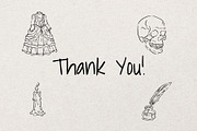 Dark Academia Sketch Bundle, an Object Illustration by Artalia (Thumbnail 5 of 5)