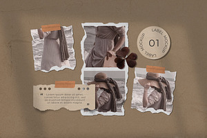 Vintage Moodboard Mockup Scene