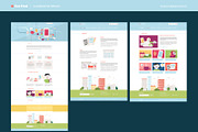 FlatPixel - Illustrated PSD Template, a Landing Page Template by Mgd.Design (Thumbnail 4 of 5)