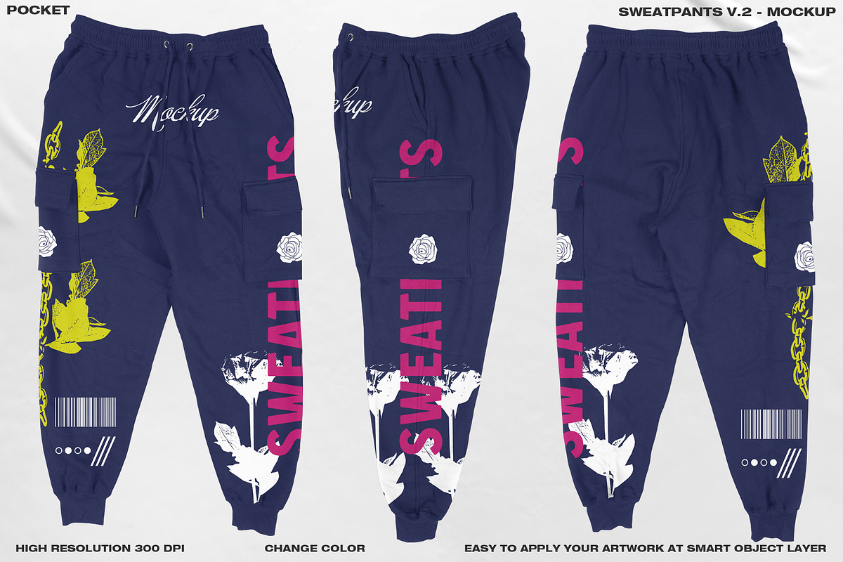 SWEATPANTS V.2 - MOCKUP, a Bottom Mockup by DaldSgh (Photo 3 of 15)
