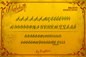 Malekith - Tattoo Font