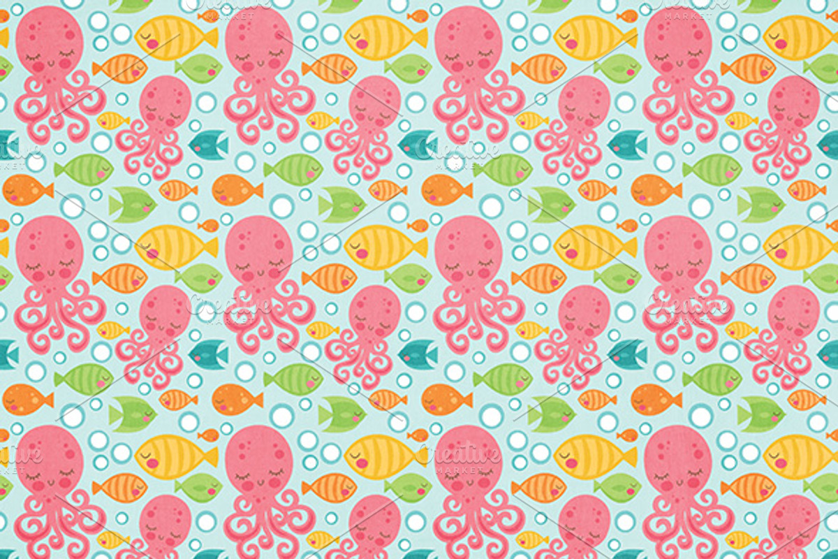 Under The Sea Paper Collection, a Pattern Graphic by Miss Kate (Photo 10 of 17)