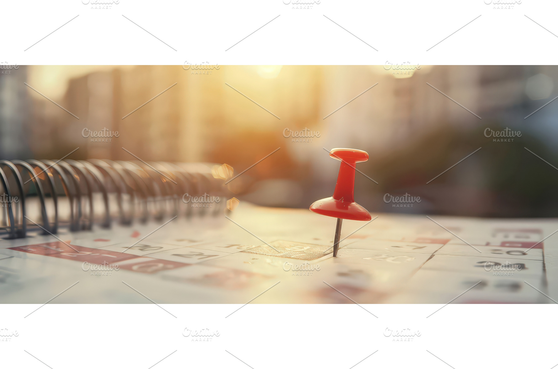 Red pin marking important date on, a Business Photo by piter.goskov