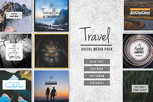 TRAVEL - Social Media Pack