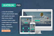 Katror | One Page Multi-purpose PSD, a Landing Page Template by Sreative (Thumbnail 1 of 4)