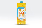 Milk or Juice Carton Mockup, an Advertising Mockup by Hubzway (Thumbnail 3 of 7)