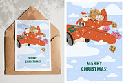 Merry Christmas cards with Santa set, a Decorative Illustration by Good Studio (Thumbnail 3 of 4)