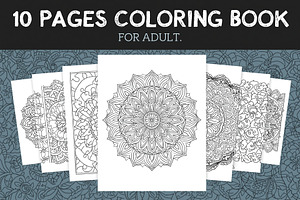 Mandala Art Line Drawing Pack, an Illustration by musafir_fashion
