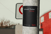 Glued Poster Mockup, an Advertising Mockup by Tahtagraphic (Thumbnail 1 of 2)