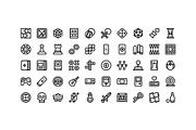 50 Gaming Icons, an Outline Icon by Side Project (Thumbnail 2 of 7)