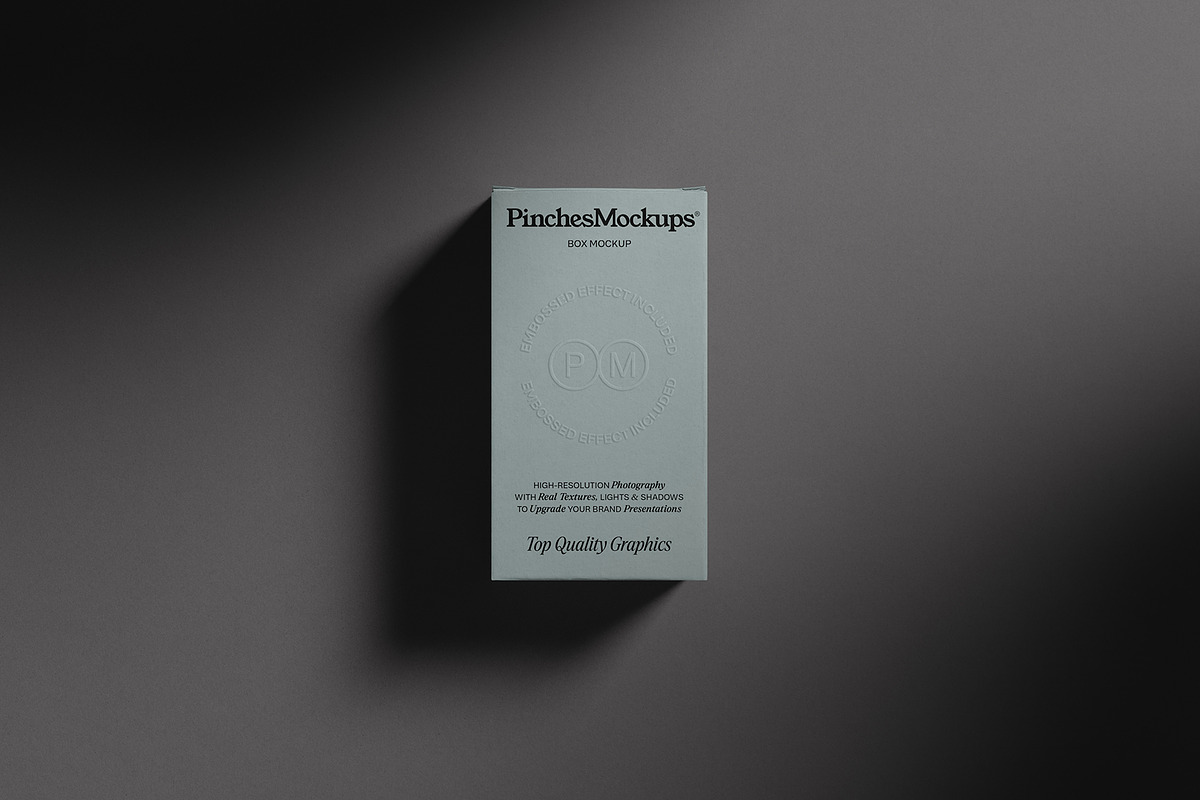 Embossed Box Mockup PMBM21, a Packaging Mockup by PinchesMockups© (Photo 3 of 8)
