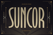 Suncor - Art Deco Style Font, a Sans Serif Font by StoricType (Thumbnail 1 of 10)