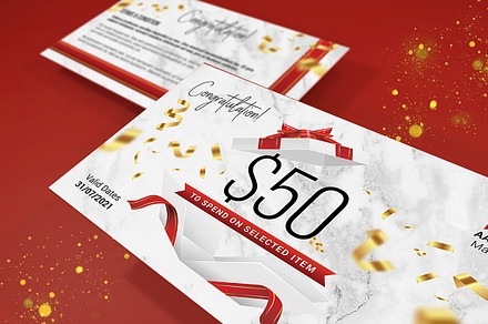 Gift Cards, a Business Card Template by Aarley Kaiven