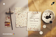 Rustic Watercolor Paper and Paint, a Product Mockup by Custom Scene (Thumbnail 6 of 10)