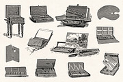 Art Supplies - Vintage Illustrations, an Illustration by Graphic Goods (Thumbnail 5 of 11)