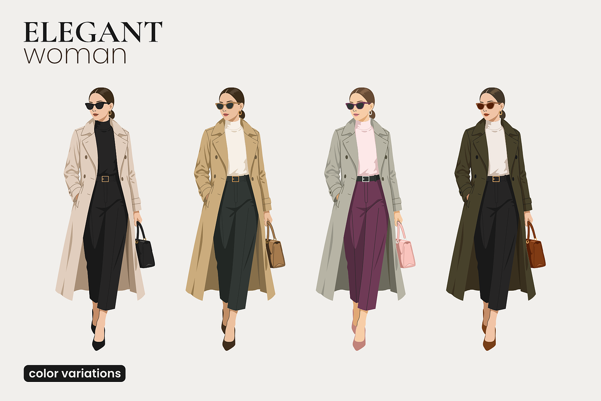 Elegant Women Illustrations, a Person Illustration by moja doodle (Photo 3 of 10)