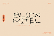 Blickmitel Handwritten Font