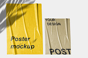 POST - Poster Wrinkle Mockup, a Texture Graphic by Bolderaja1 Studio (Thumbnail 3 of 10)