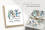 Build Your Own Cute Snowmen, an Illustration by Chelsea Bromley (Thumbnail 5 of 6)