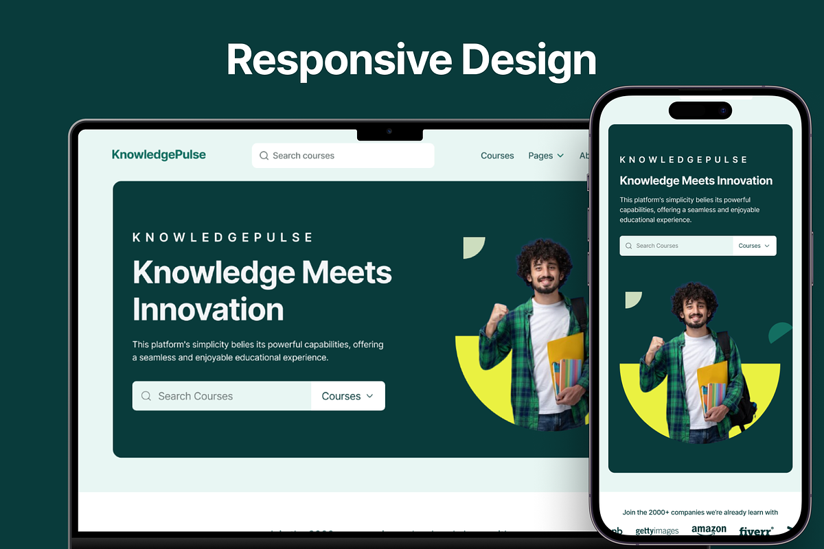 Elearning Website UI Kits, an UI Kit Template by Ahmed Rubel