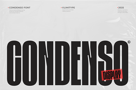 Condenso - Condensed Font
